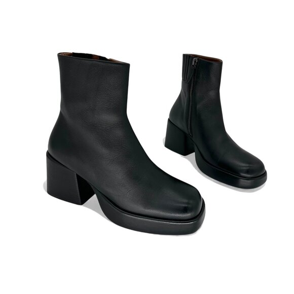 Marsèll $1680 Plattino Tronchetto Handcrafted Leather Ankle Boots Size 36 - 6 US - Picture 6 of 10